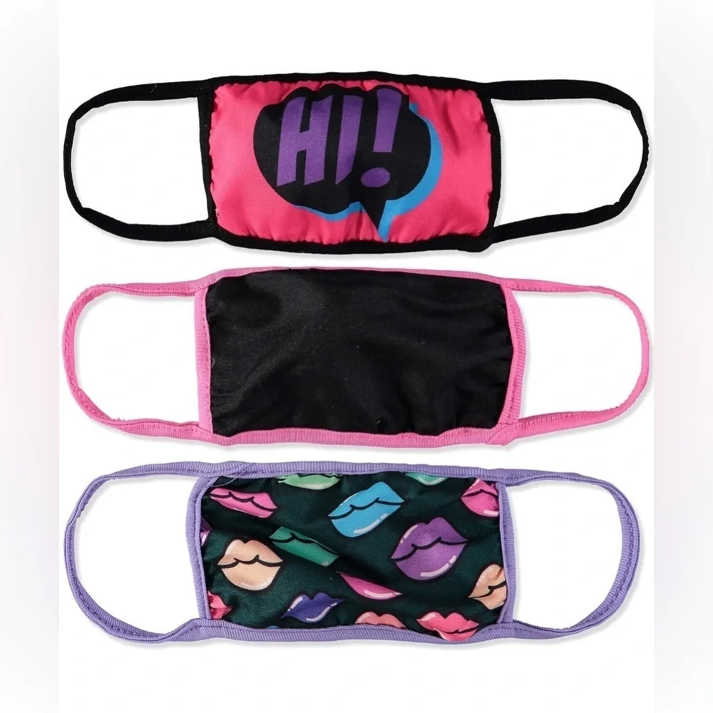 ABG Accessories 3-Pack Reusable Fabric Face Mask for Kids